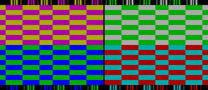 Mapping of tile config bits to 2D CRAM